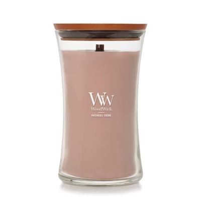 WoodWick large candle patchouli créme