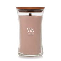 WoodWick large candle patchouli créme - thumbnail