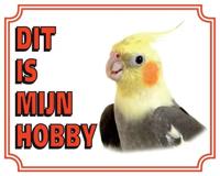 Valkparkiet Waakbord - Dit is mijn hobby - thumbnail