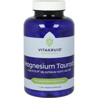 Vitakruid Magnesium Tauraat met Vitamine B6 (P-5-P) 180 Vegetarische capsules - thumbnail