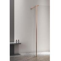 Aquasplash Pro Line Hoekprofiel voor Zijwand 8 mm Glas 200 cm Copper Brushed Aquasplash - thumbnail