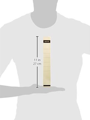 Leitz rugetiketten, zelfklevend, ft 3,9 x 28,5 cm, pak van 10 stuks, wit