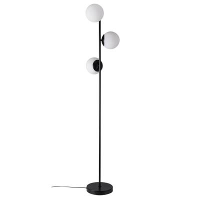 Vloerlamp zwart opaal &apos;Lilly&apos; Nordlux 3x E14 fitting zwart opaal glas