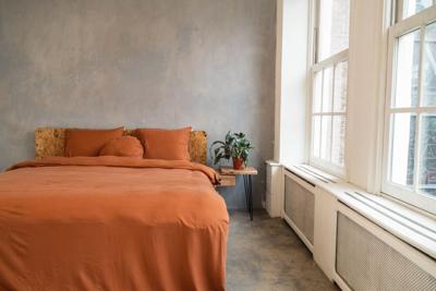 Kayori Izakaya dekbedovertrek Washed Tencel Leather