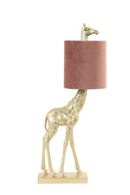 Light & Living Tafellamp 'Giraffe' 61cm, kleur Oud Roze