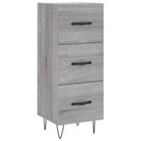 Dressoir 34,5x34x90 cm bewerkt hout grijs sonoma eikenkleurig - thumbnail