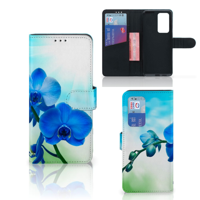 Huawei P40 Pro Hoesje Orchidee Blauw - Cadeau voor je Moeder - thumbnail