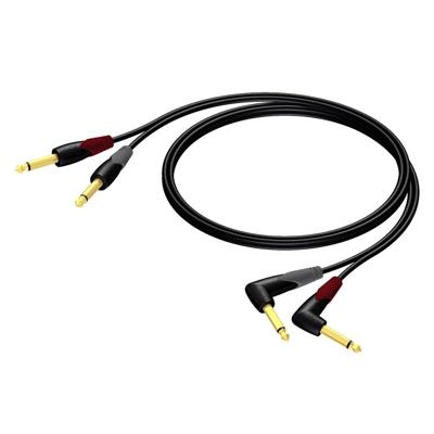Procab CLA603/3 Dubbele Jack-Jack instrumentkabel 3m Procab CLA603/3 Dubbele Jack-Jack instrumentkabel 3m