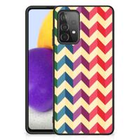 Samsung Galaxy A72 (5G/4G) Back Case Zigzag Multi Color - thumbnail