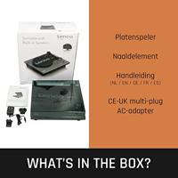 Lenco LS-10BK Platenspeler met Ingebouwde Speakers MDF/Zwart - thumbnail