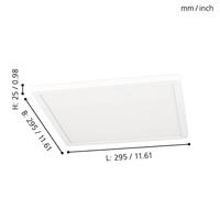 Eglo Plafonnière Zigbee Rovito-Z 29,5x29,5cm wit 900088 - thumbnail