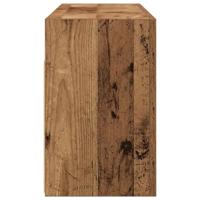 Badkamerwandkast 80x25x40 cm bewerkt hout oud houtkleurig - thumbnail