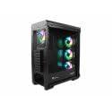 Genesis Irid 505 ARGB Midi-tower PC-behuizing Zwart, Transparant