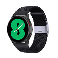 Braided nylon bandje - Zwart - Samsung Galaxy Watch 3 - 45mm - thumbnail