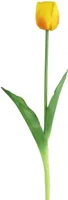 Countryfield kunsttak tulp 44cm geel, oranje - thumbnail