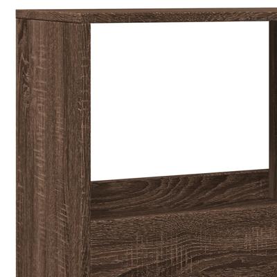 Kamerscherm 100x33x155,5 cm bewerkt hout bruin eikenkleurig