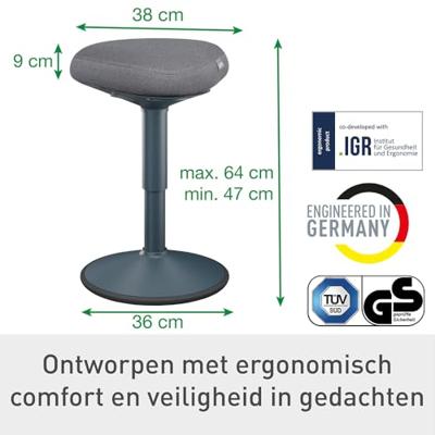 Leitz 65440089 bureau- en computerstoel Gecapitonneerde zitting Leitz 65440089 bureau- en computerstoel Gecapitonneerde zitting