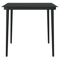 5-delige Tuinset poly rattan glas zwart - thumbnail