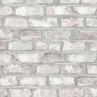 DUTCH WALLCOVERINGS behang bakstenen wit ew3104 - thumbnail