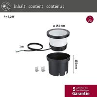 Paulmann Ocos 94672 Vloerinbouwlamp LED 6.20 W Antraciet - thumbnail