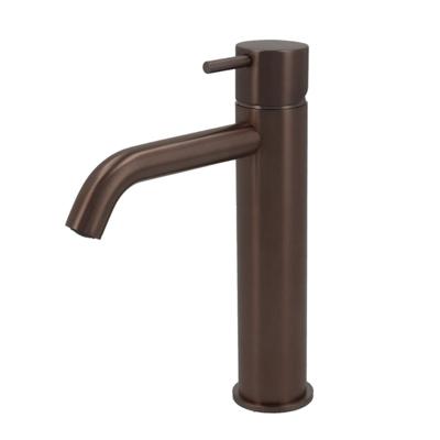Wastafelmengkraan Hotbath Cobber 1-hendel Gebogen 28.6 cm Verouderd Messing Living Colours