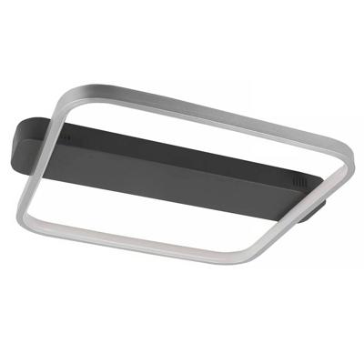 Highlight Plafondlamp Ascona L 46 B 40 cm mat chroom-zwart Highlight Plafondlamp Ascona L 46 B 40 cm mat chroom-zwart