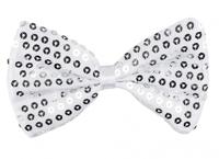 Strikje pailletten zilver - thumbnail