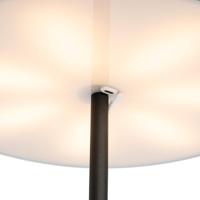 QAZQA Buiten vloerlamp mushroom zwart oplaadbaar 3-staps dimbaar - - thumbnail