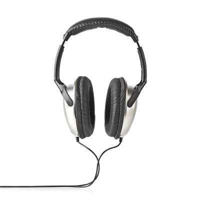Nedis hpwd1201bk over-ear koptelefoon bedraad 6,00 m zilver/zwart - thumbnail
