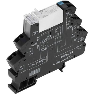 Weidmüller TRZ 24VDC 1NO HCP Relaismodule (modulair) Nominale spanning: 24 V/DC Schakelstroom (max.): 16 A 1x NO Piece 10 stuk(s)