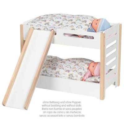 Goki houten poppenstapelbed met glijbaan