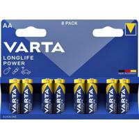 Batterij Varta Longlife Power 8x AA | 20 stuks - thumbnail