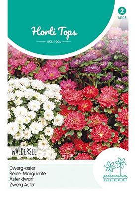 Zaden Callistephus Dwerg-aster Waldersee gemengd Hortitops - Hortitops