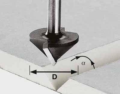 Festool Accessoires hw s8 d32/90° gipsplaatfrees | 491001