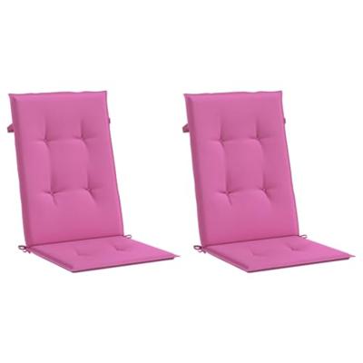 VidaXL Tuinstoelkussens hoge rugleuning 2 st 120x50x3 cm stof roze VidaXL Tuinstoelkussens hoge rugleuning 2 st 120x50x3 cm stof roze