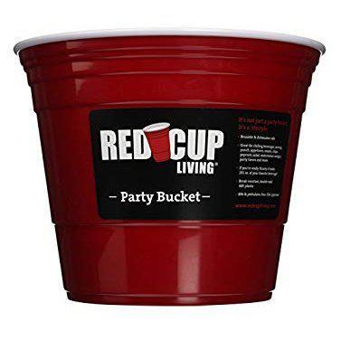 Herbruikbare Ijs en serveeremmer - Red Cup Party Bucket - 5.5L - Hard plastic - BPA-vrij Herbruikbare Ijs en serveeremmer - Red Cup Party Bucket - 5.5L - Hard plastic - BPA-vrij