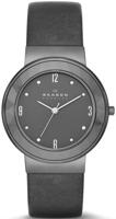 Horlogeband Skagen SKW2224 Leder Grijs - thumbnail