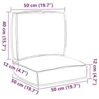 VidaXL Pallet kussen set 2 pcs koninklijk blauw oxford stof - thumbnail