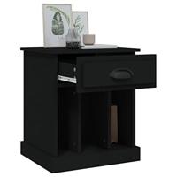 Nachtkastje 43x36x50 cm zwart - thumbnail