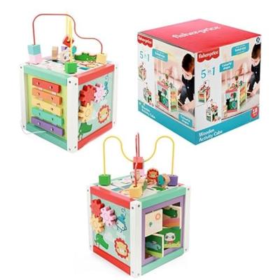 Fisher Price 5in1 Houten Activiteitenkubus Fisher Price 5in1 Houten Activiteitenkubus