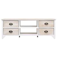 Tv-meubel 108x30x40 cm massief paulowniahout - thumbnail