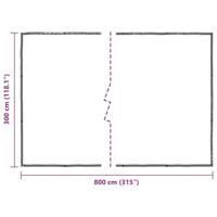 Plantenafdekking met zeilringen 3x8 m polyethyleen - thumbnail