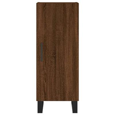Dressoir 34,5x34x90 cm bewerkt hout bruineikenkleurig