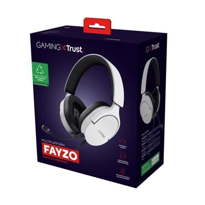 Hoofdtelefoon met microfoon Trust 25210 Zwart/Wit - thumbnail