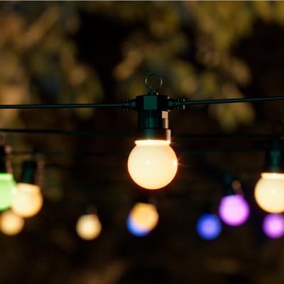 WOOX r5195 smart decoratieve slinger 9m rgb+cct, google assistant & amazon alexa, ip65