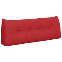 VidaXL Rugkussen rood 120 x 24 x 50 cm stof - thumbnail