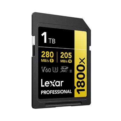 Lexar Pro Gold 1TB SDXC V60 UHS-II - R280/W205 MB/s