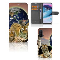 OnePlus Nord CE 5G | Telefoonhoesje | Met pasjeshouder | Roofdieren - thumbnail