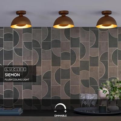 Lucide SIEMON - Plafonnière - Ø 25 cm - 1xE27 - Okergeel Lucide SIEMON - Plafonnière - Ø 25 cm - 1xE27 - Okergeel