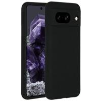 Accezz Liquid Silicone Backcover Google Pixel 8 Telefoonhoesje Zwart - thumbnail